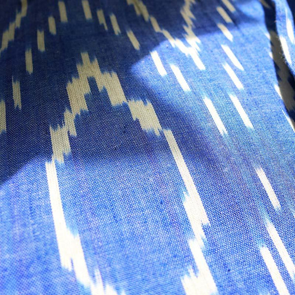 Upcycled Jute and Ikat Laptop Bag Made by Women Artisans