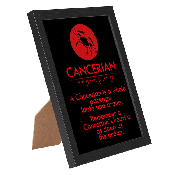 Zodiac Signs Table-Top Frame with Braille Alphabet