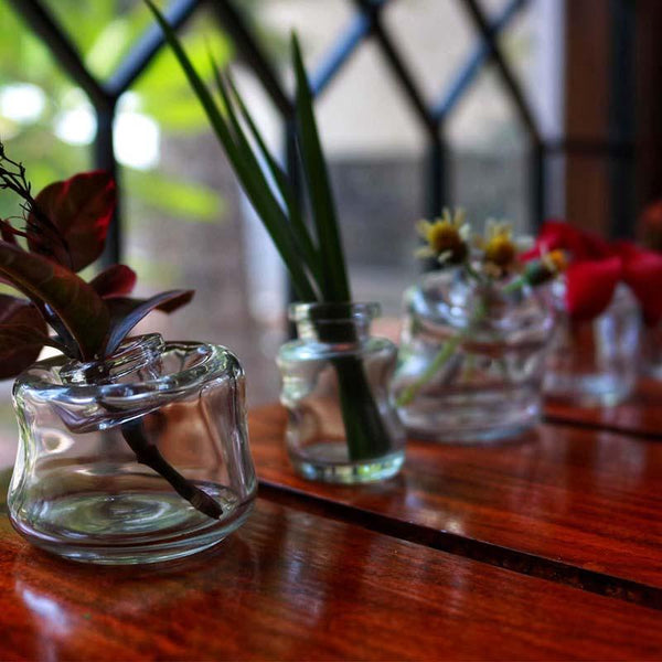Upcycled Mini Glass Vases (Set of 5)