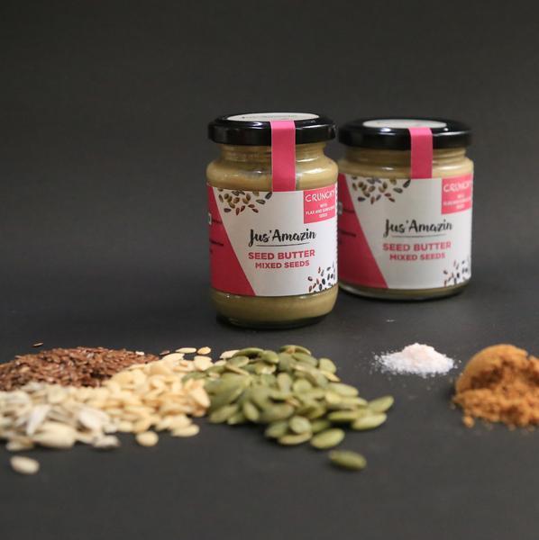 Mixed Seed Butter with Crunchy Flax and Sunflower Seeds, 200g