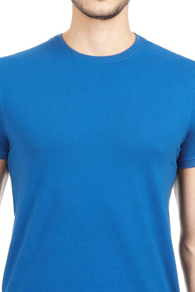 100% Organic Cotton Round Neck T-shirt (Explorer Blue)