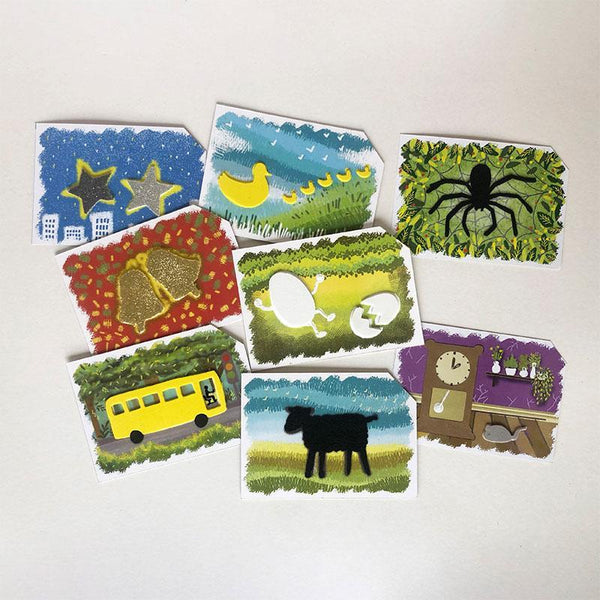 Children's Nursery Rhymes - Tactile Multi-Sensory Cards for Children With Learning Disabilities and/ or Vision Impairment (Deck of 8 Cards)