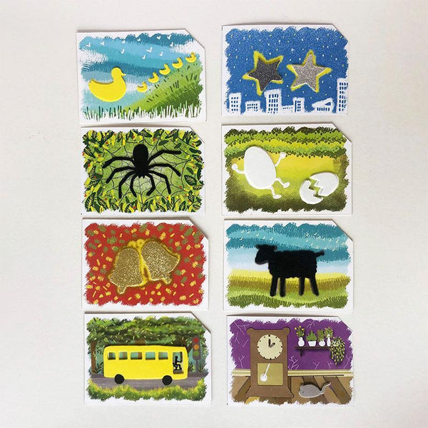 Children's Nursery Rhymes - Tactile Multi-Sensory Cards for Children With Learning Disabilities and/ or Vision Impairment (Deck of 8 Cards)