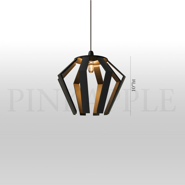 Black Glam Pendant Lamp - 60 created by traditional artisan communities