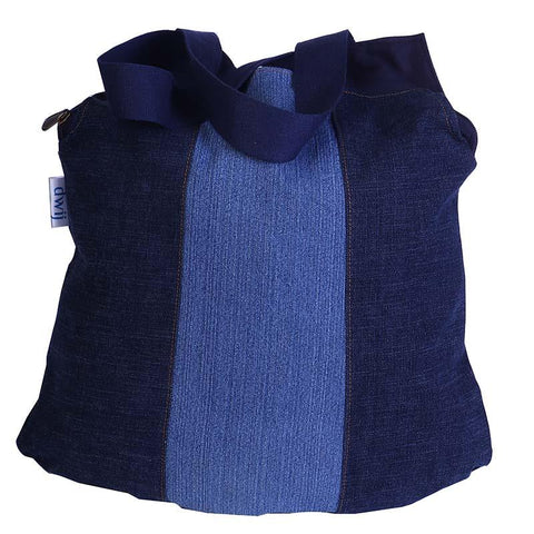 Peppy Denim Bag made with Upcycled Jeans