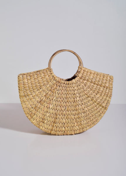 Handcrafted and Eco-Friendly Kauna Reed Hobo Bag