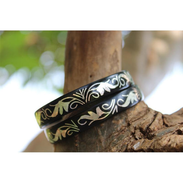 Bidri Designed Bangle (Thick)