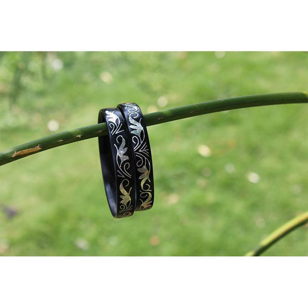 Bidri Designed Bangle (Thick)