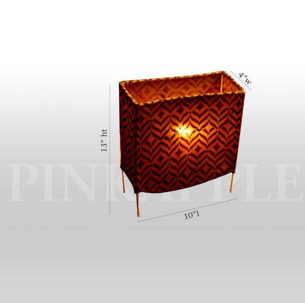 Rustic Hues Table Lamp - 02 created by traditional artisan communities