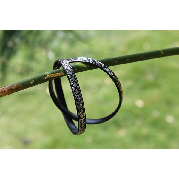 Bidri Fulzadi Designed Bangle (Thin)