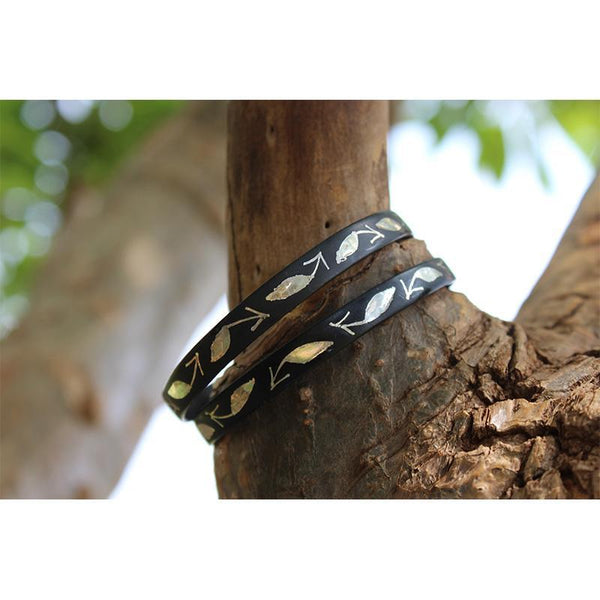 Bidri Designed Bangle (Thin)