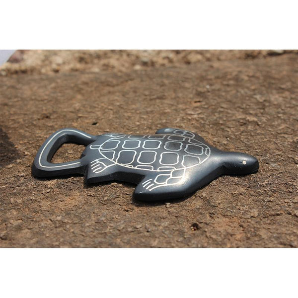 Handcrafted Bidri Bottle/Can Opener (Turtle Shaped)