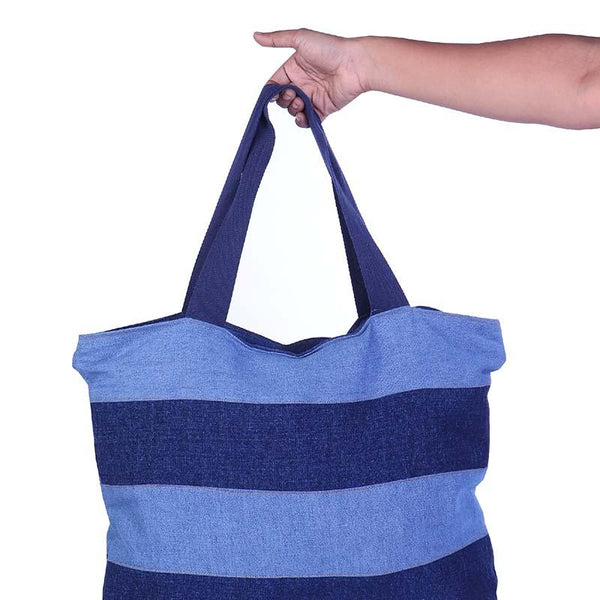 Upbeat Denim Bag made with Upcycled Jeans