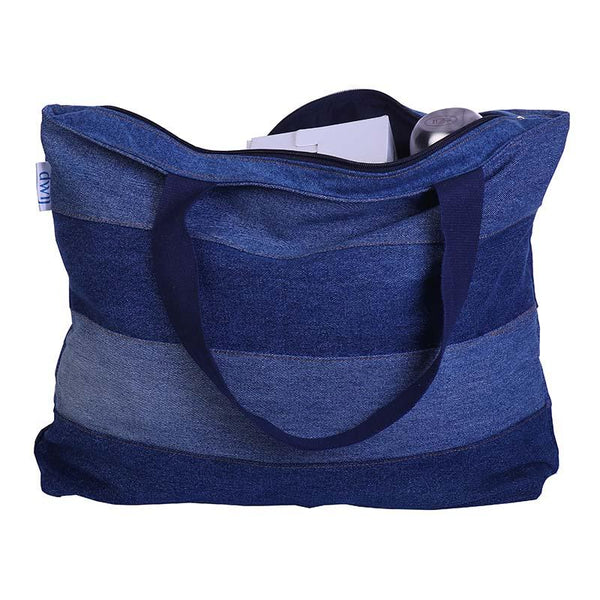 Upbeat Denim Bag made with Upcycled Jeans