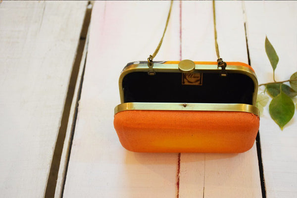 Kalash Hathi Clutch Hand Painted by Women Artisans