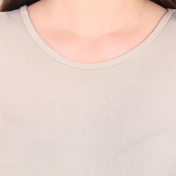 Women's Round Neck Bamboo T-shirt - Grey